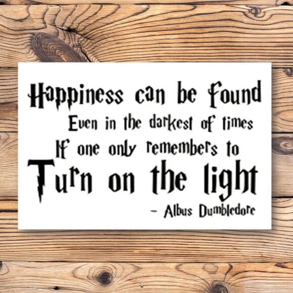 Other - Harry Potter Professor Albus Dumbledore Quote Refrigerator‎ Locker Fridge Magnet